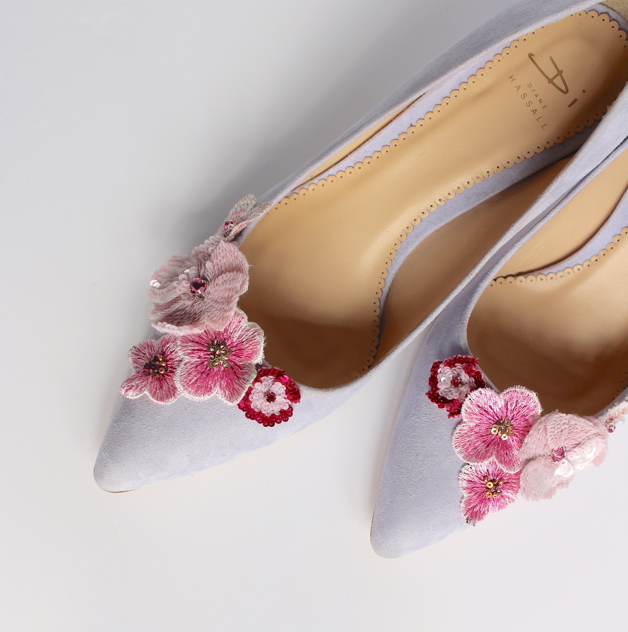 Violette Mid-Heel Court • Designer Wedding Shoes • Diane Hassall ...