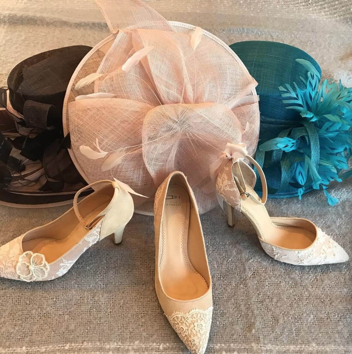 Mother of the Bride hats and shoes by Di Hassall