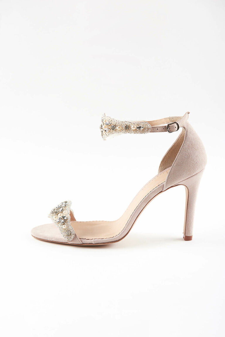 Asta Heeled Sandal • Designer Wedding Shoes • Diane Hassall Wedding Shoes