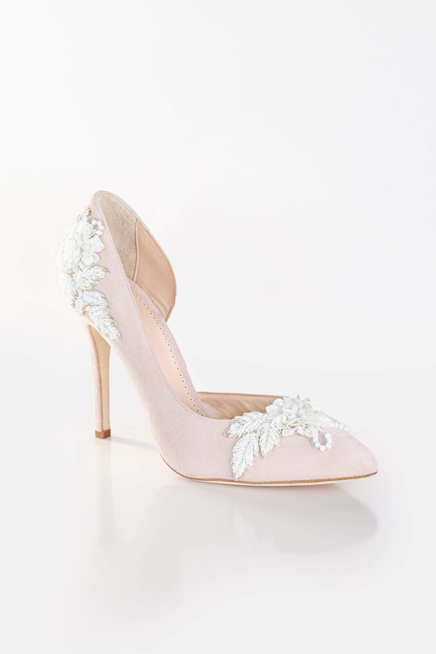 Marry Me embellished bridal heels. Wedding shoes handmade by Di Hassall.